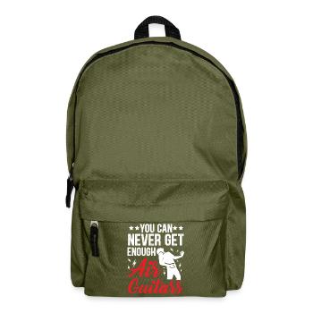 You can never have enough of air guitars Funnier - Backpack - olive green - Front