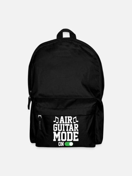Luftgitarrenmodus auf Lustiger Luftgitarrist - Rucksack - Schwarz