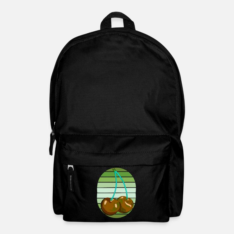 Rockabilly Retro Vintage Kirschen - Rucksack - Schwarz