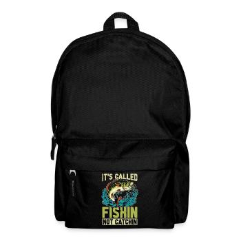 Pêche à l’achigan C’est ce qu’on appelle le poisson dans l’achigan à grande bouche - Sac à dos - noir - Devant