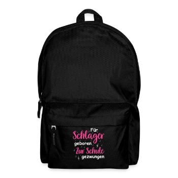 Schlager Tshirt Women's Schlager Party Costume Party - Backpack - black - Front