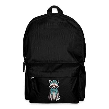 Maman raton laveur amant raton laveur fête des mères - Sac à dos - noir - Devant