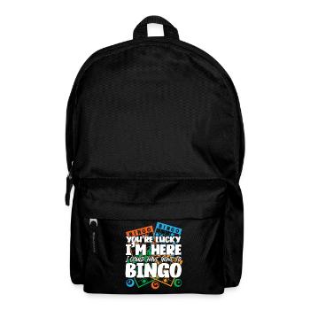 Bingo Player You're Lucky I'm Here - Backpack - black - Front