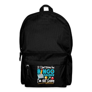 Bingo Player If I Can't Bring My - Rucksack - Schwarz - Vorne