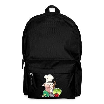 Schwein Gemüse Vegetarisch Koch Ferkel - Rucksack - Schwarz - Vorne