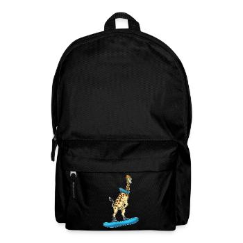 Giraffe Snowboarder Snowboard - Backpack - black - Front