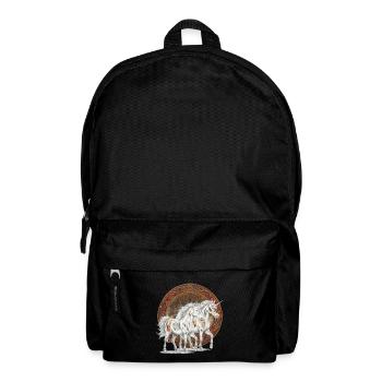 Unicorns, Unicorn, Mythical Animals, Fairy Tale Character, Horses - Backpack - black - Front