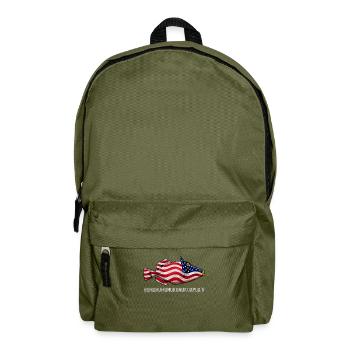 Humuhumunukunukuapua'a Hawaii-Riff-Drückerfisch - Rucksack - Olivgrün - Vorne