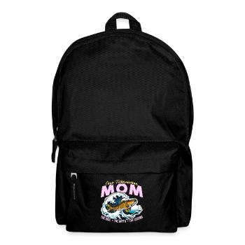 Maman pêcheur de carpe L’idole Le mythe Amateur de pêche - Sac à dos - noir - Devant