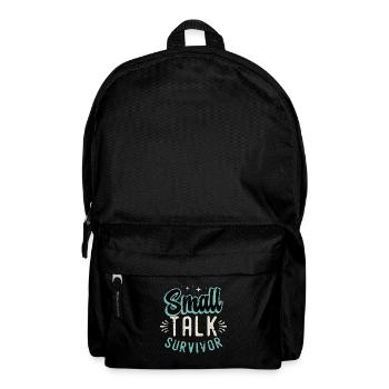 Introvert Small Talk Survivor Introvert Lifestyle - Backpack - black - Front