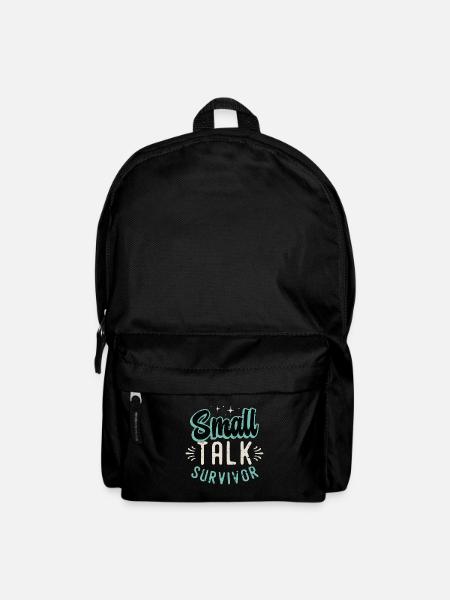 Introvert Small Talk Survivor Introvert Lifestyle - Rucksack - Schwarz
