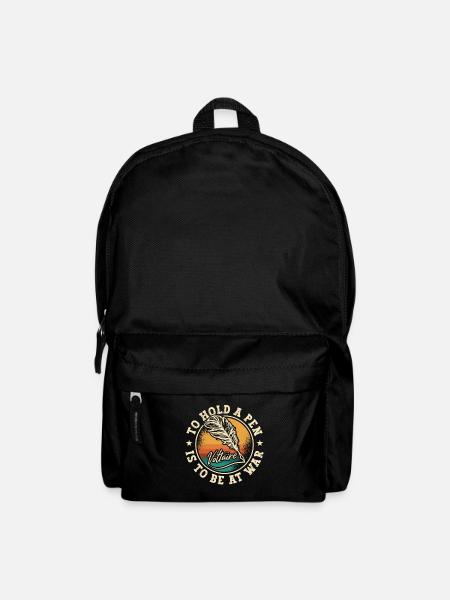 Writing To Hold A Pen Is To Be At War Journalist - Rucksack - Schwarz