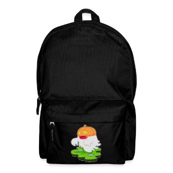 Citrouille fantôme d’Halloween - Sac à dos - noir - Devant