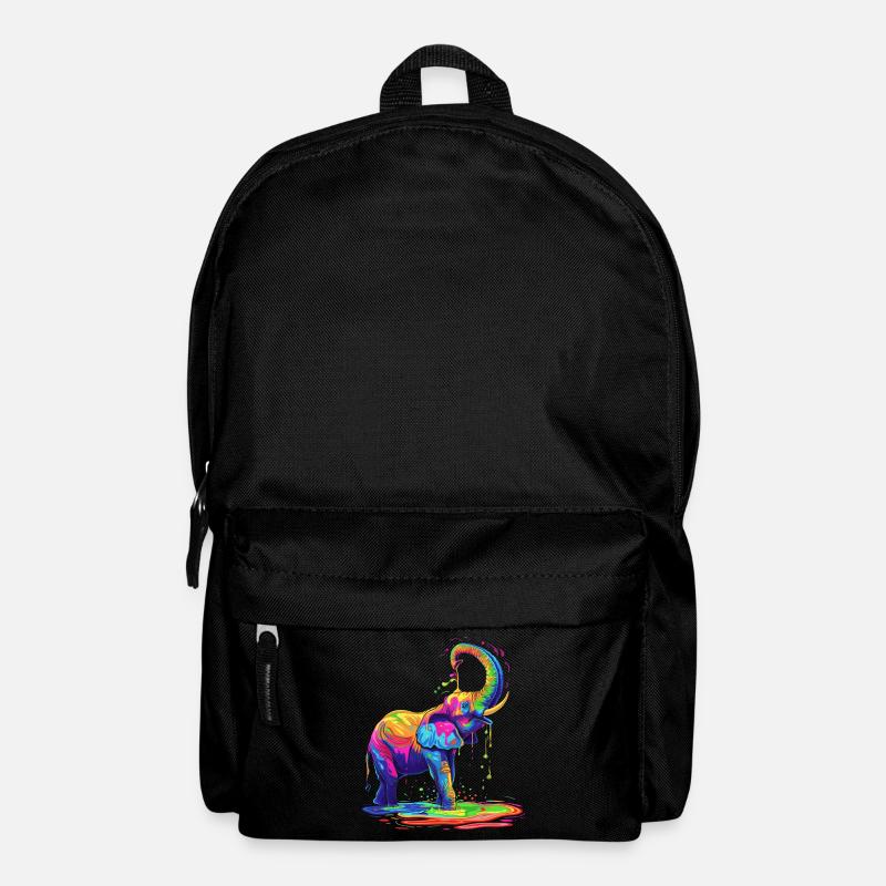 Elefant Tier Pop Art - Rucksack - Schwarz