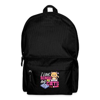 Bingo Player Cat I Love Bingo And - Backpack - black - Front
