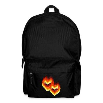 Hearts Heart Valentine's Day Valentine's Day Love - Backpack - black - Front