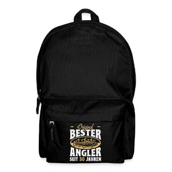 Funny Angler Hobby Angler Gift Idea for 30. - Backpack - black - Front
