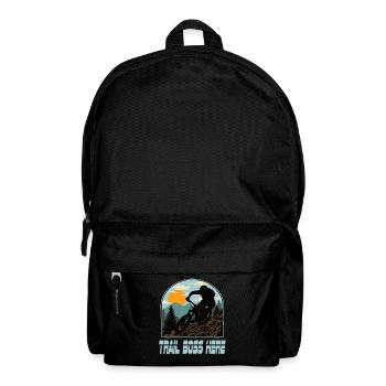 Downhill Mountain Bike Mtb Mountain Bike Biking - Backpack - black - Front