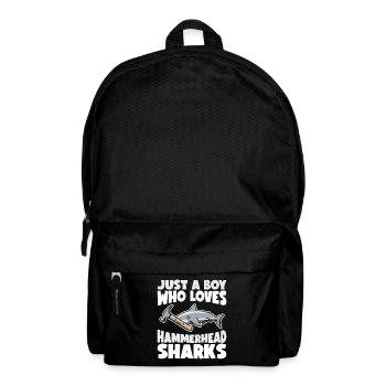 Hammerhead Shark Hammerhead Sharks Shark Gift - Backpack - black - Front