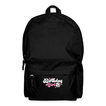 Birthday Girl Soccer Bday Party Theme - Backpack - black - Front