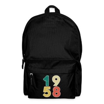 1958 - Born 1958 - Built in 1958 - Backpack - black - Front