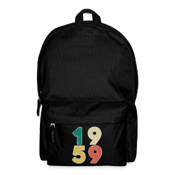 1959 - Jahrgang 1959 - Baujahr 1959 - Rucksack - Schwarz - Vorne