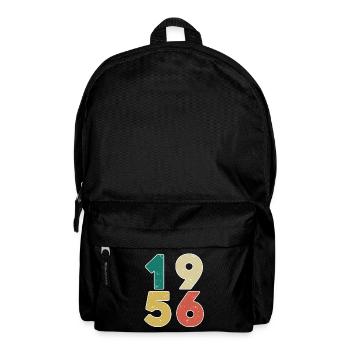 1956 - Jahrgang 1956 - Baujahr 1956 - Rucksack - Schwarz - Vorne