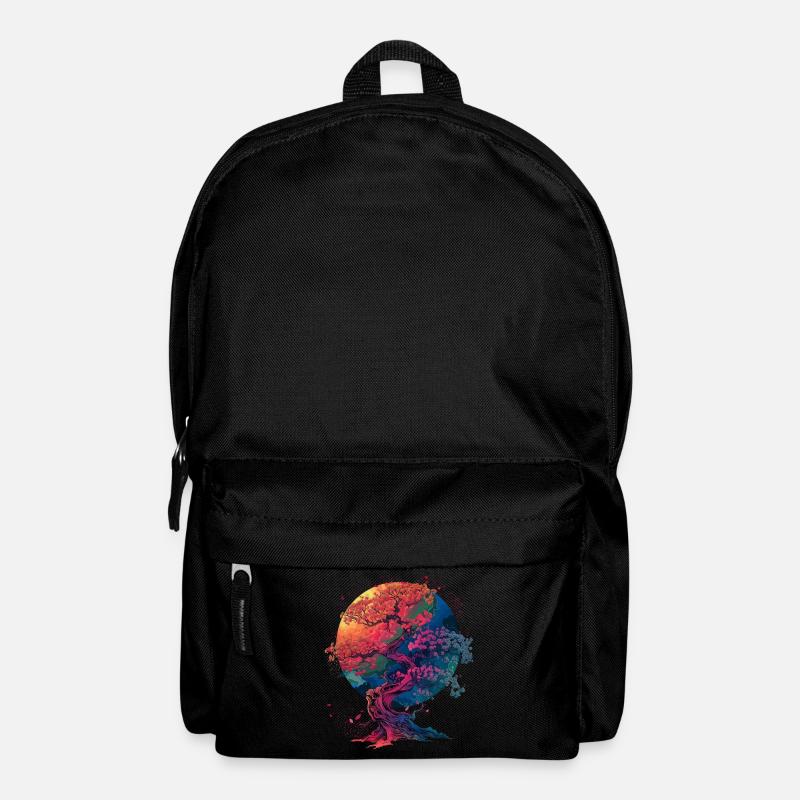 Kirschblüten Japanische Blume Ästhetische Kunst - Rucksack - Schwarz