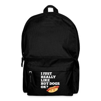 Hot Dog Adult I Just Really Like - Rucksack - Schwarz - Vorne