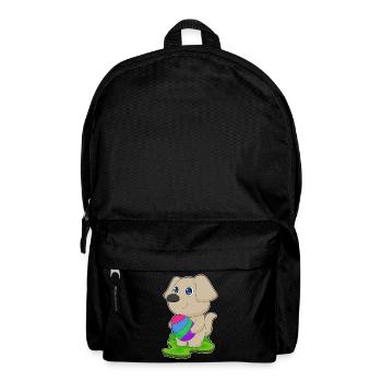Dog Easter Easter Egg - Backpack - black - Front