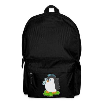 Pinguin Fisch - Rucksack - Schwarz - Vorne