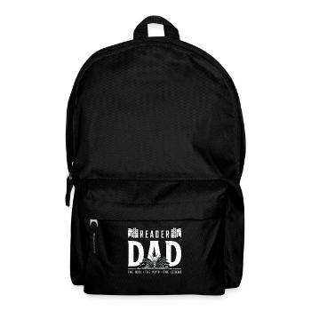 Reader Dad The Idol The Myth The Legend Bookworm - Backpack - black - Front