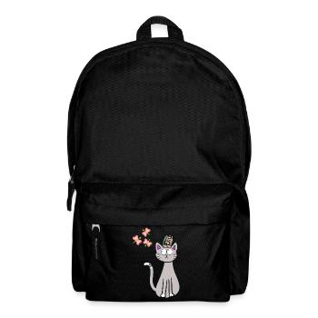 Hippie Chat Chats Hippies Enfants Enfant Chaton - Sac à dos - noir - Devant