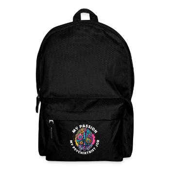 Psychiatre Ma passion Mon psychiatre Psychologie - Sac à dos - noir - Devant