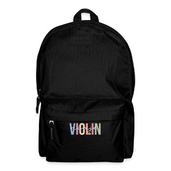 Geigenspieler Instrument Violinist - Rucksack - Schwarz - Vorne