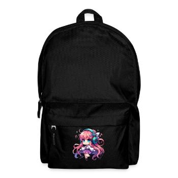 Kawaii Chibi Anime Girl Anime Merch Japanese - Backpack - black - Front
