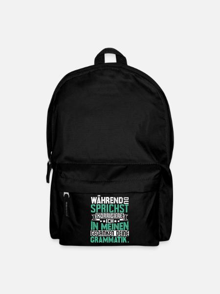 Lustige Sprüche - Rucksack - Schwarz