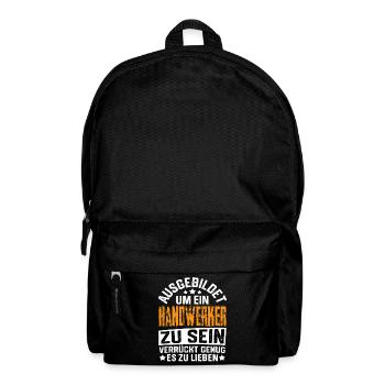 Handwerker Handwerk Handwerker Lustig Meister - Rucksack - Schwarz - Vorne