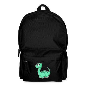 Dino Motif Dinosaur Green - Backpack - black - Front