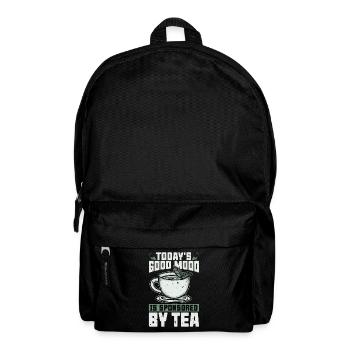 Thé chaud La bonne humeur d’aujourd’hui est un thé sponsorisé - Sac à dos - noir - Devant