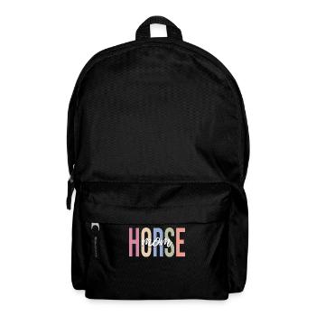 Reiterin Mama Reiten Reiten Reitsport - Rucksack - Schwarz - Vorne