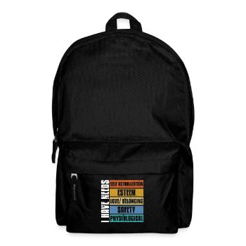 School Psych I Have Needs Psychologist Counseling - Backpack - black - Front