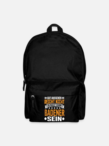 Badener Badenwürtenberg Karlsruhe Badener Spruch - Rucksack - Schwarz