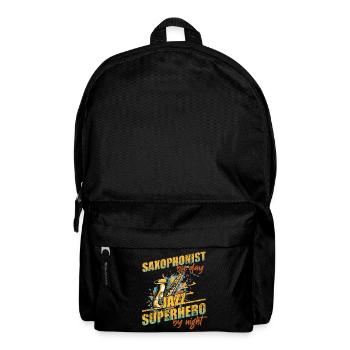 Lustiger Saxophon Spruch Jazz Musik Design - Rucksack - Schwarz - Vorne