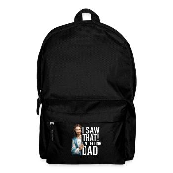 I Saw Jesus Meme Funny Christian - Backpack - black - Front