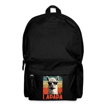Lapapa Funny Llama Dad Perfect Style - Backpack - black - Front