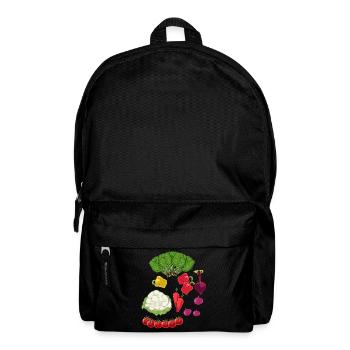 Gemüse Vegetarisch kochen Koch Küche Vitamine - Rucksack - Schwarz - Vorne