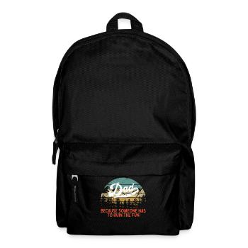 Humorous father saying in vintage style - Backpack - black - Front