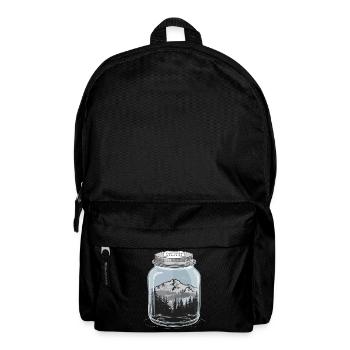 Captured Memories - Berglandschaft im Glas - Rucksack - Schwarz - Vorne