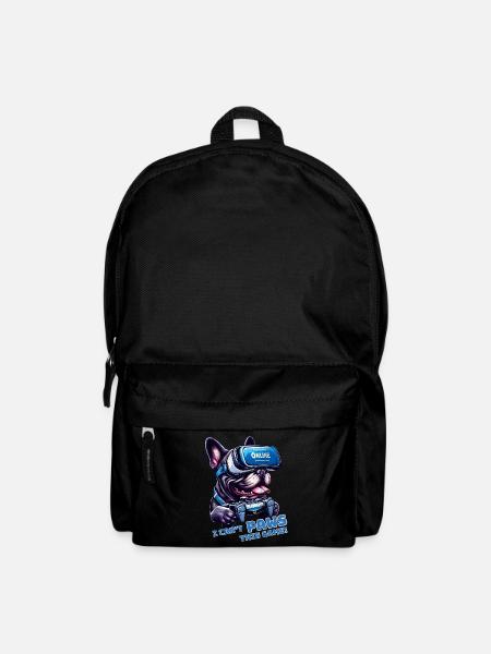 Französische Bulldogge Hund Online-VR-Spiele - Rucksack - Schwarz